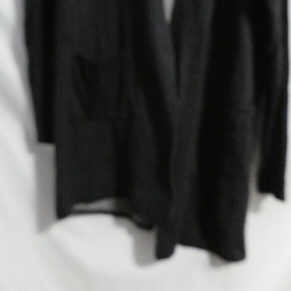 DYNAMITE | medium | Charcoal Long Sleeve Open Front Cardigan With Pockets | NWT - Picture 7 of 16